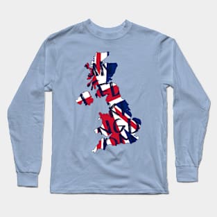 United Kingdom country typography Long Sleeve T-Shirt